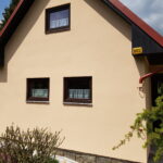 rekreační chata s novou fasádou